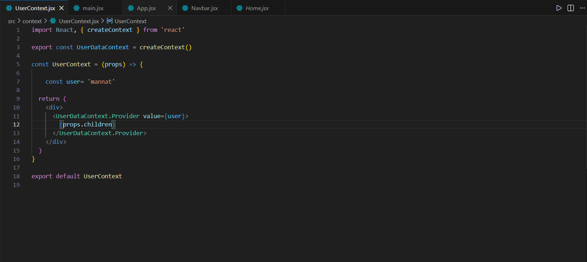 mannatgupta146's tweet photo. 🗓️ Day 82 – React Context API @sheryians_  @SheryCommunity 

Learned about:
🧩 props.children
📦 createContext
🔄 useContext
🪢 Wrapping components with Provider

#ReactJS #ContextAPI #FrontendDevelopment #Cohort2_0 #proudSheryians https://t.co/S3GmweNNPF