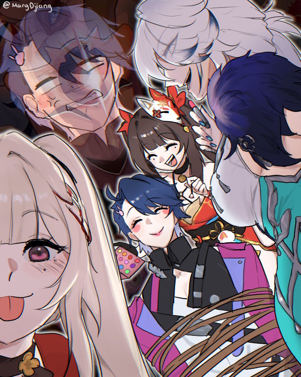 MaryDjiang's tweet image. Aha's daughters.
#HonkaiStarRail #sparxie #yaoguang #sparkle #sampo