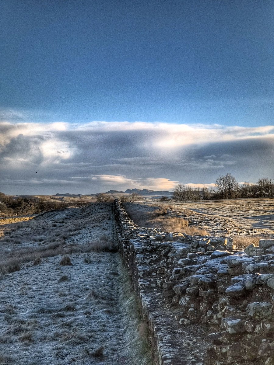 It's sitting cold today on #hadrianswall #nationaltrail