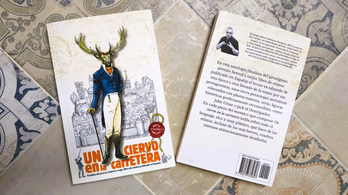 DomingoAlbMtnez's tweet photo. 📢 Ya disponible la 2.ª ed. corregida y ampliada de #UnCiervoEnLaCarretera, finalista del premio #Setenil a mejor libro de relatos publicado en España, en formato físico y digital #gratis para #Kindle
¡No te quedes sin tu ciervo! 🦌
https://t.co/1llJUUw8Dz
@Mazarbul1 @vilafrances https://t.co/nRbKwaAQDf