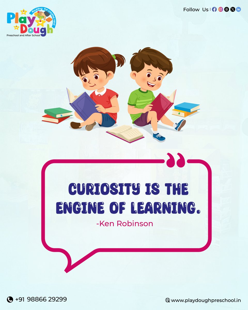 playdoughschool's tweet photo. When children are given the freedom and encouragement to ask questions, explore their interests, and engage in meaningful play, they develop a deep and lasting love for learning that continues throughout their lives.

#LoveOfLearning #CuriousMinds #ChildhoodEducation https://t.co/WqF1Oj4NKD