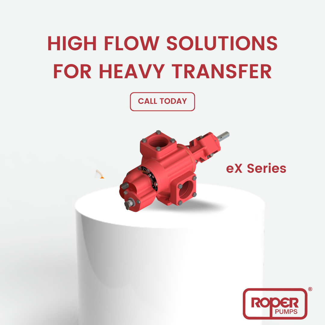 Roper’s eX Series Pump offers high-capacity, high-flow solutions for transportation and industrial transfer applications. Its durable design allows for easy integration and reliable operation in demanding environments.

Call today to learn more.

📞 (706) 335-5551