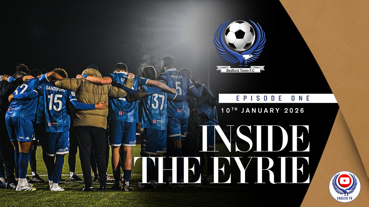🎥 NEW SERIES | Inside The Eyrie

We’ve launched a brand new series bringing you closer to life at Bedford Town, with regular sit-downs alongside manager Lee Bircham.

It’s a new format, so it’s not perfect yet, there are a few audio gremlins in this first episode... but we’ll be