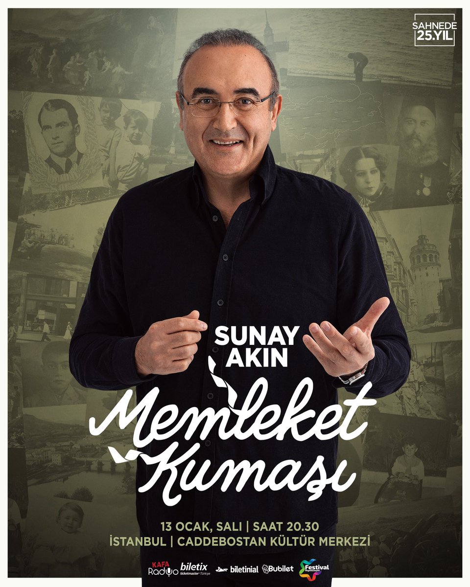 SunayAkin's tweet photo. İstanbul’a duyurulur…

13 Ocak, Salı, saat: 20.30
Caddebostan Kültür Merkezi (CKM)
Kadıköy

Buluşmak dileğiyle… https://t.co/NlODdNyLKU