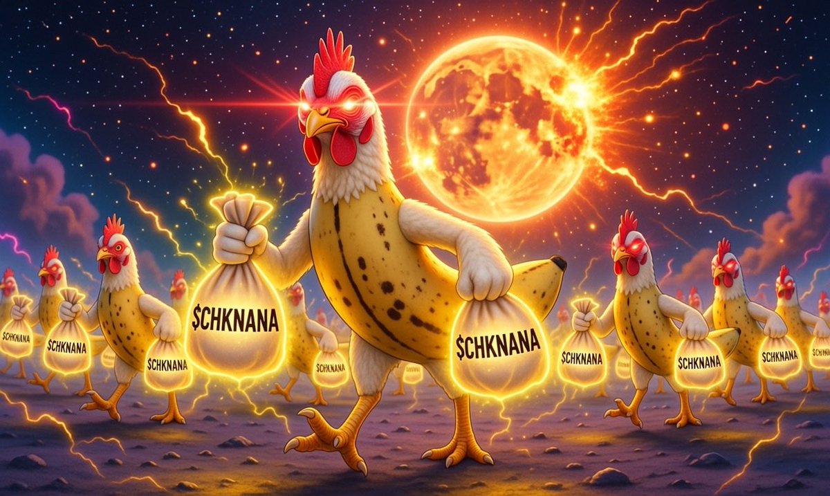 ChickenanaToken's tweet photo. The flock holding $CHKNANA through the final 23% like... 🐔🍌🚀

Bags secure, moon exploding ahead – who's joining the takeover?

Buy 👇
https://t.co/nbt8AZZP3u

$CHKNANA $NIBI

NFA • DYOR • Just memecoin chaos 🐔🍌 https://t.co/M7ywF76RpW