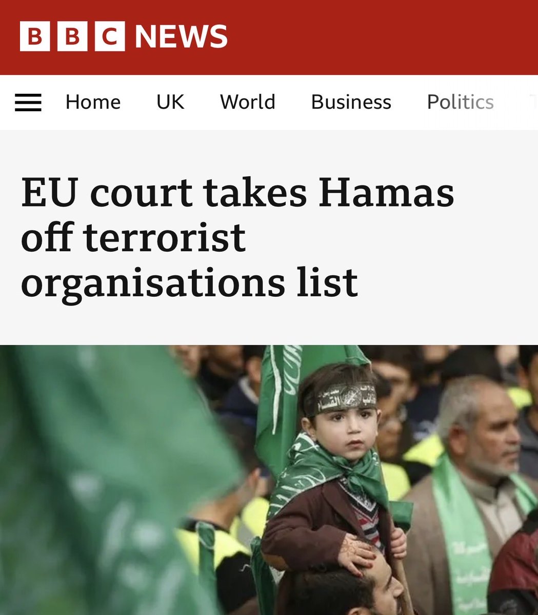 propandco's tweet image. The EU removed Hamas from its terror list in 2014  

They did this because the facts prove they are not a terror group 

After Zionist pressure, the EU re-designated them a terror group