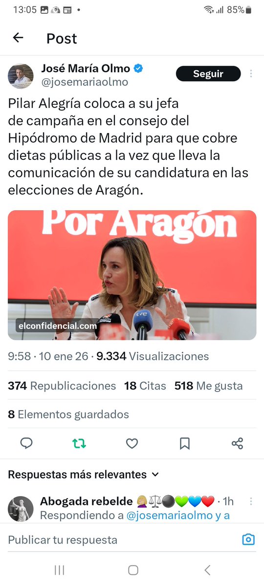 El dinero público que se despilfarra <a href="/Pilar_Alegria/">Pilar Alegría</a>