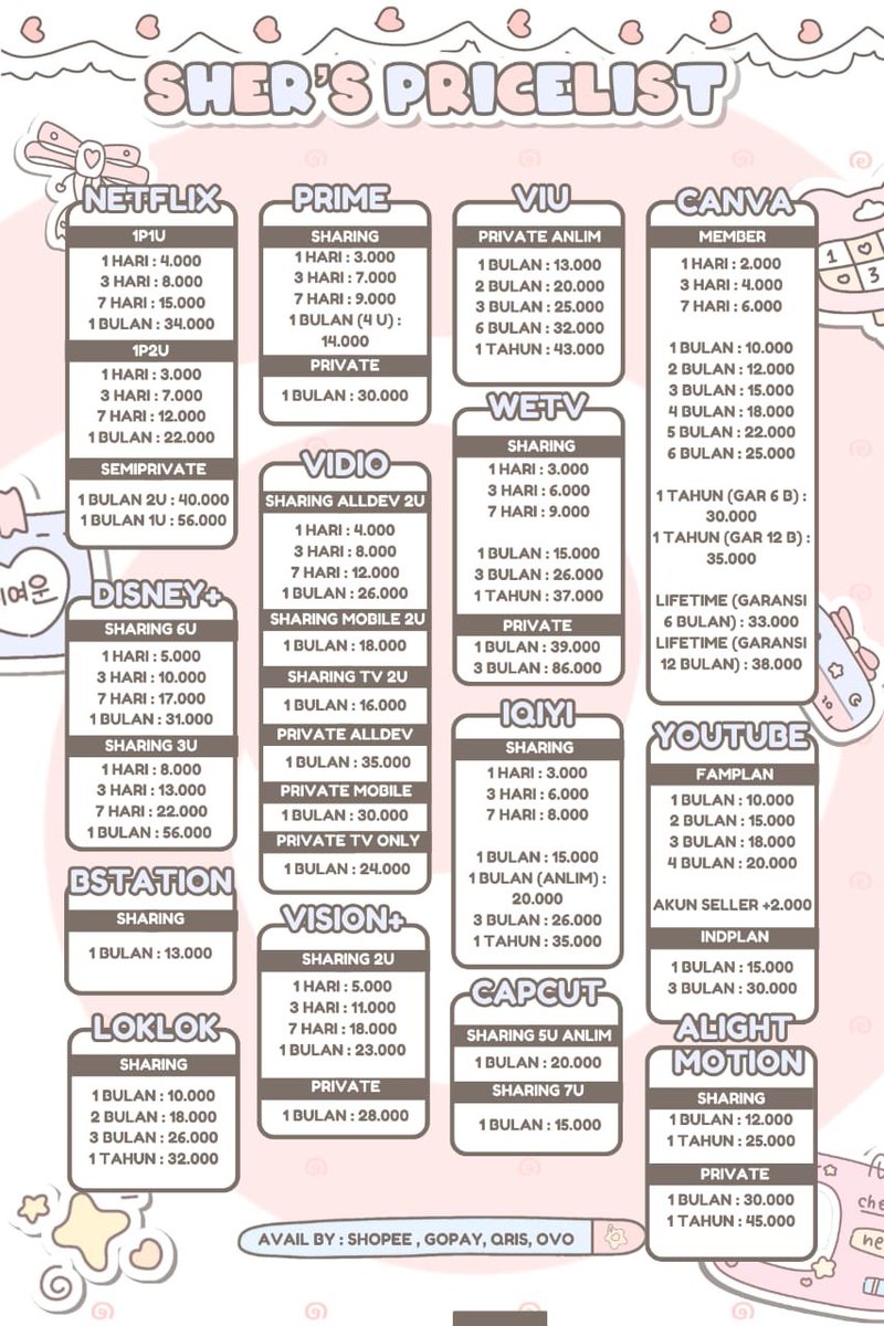 lyssdiary's tweet image. need apprem? ke kak @yoursherotoninn aja! 
murce banget, fast respon, sering kasih bonus juga lagi✨

yuk bisa order by WhatsApp ya🩷 wa.me/6285778812459