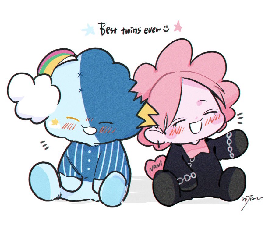 malle_no4's tweet image. Best twins ever🥹🩵🩷

#SmyleNeona1stKidsDay