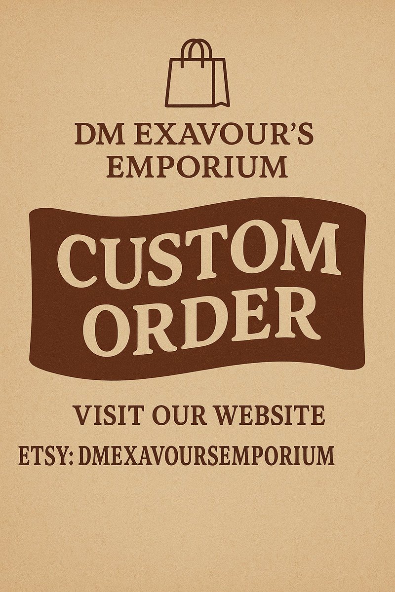 DMExavour's tweet image. Custom orders are open again! ✨
Limited availability, extra care, and a slightly higher price for fully personalized creations.

etsy.com/shop/DMExavour…