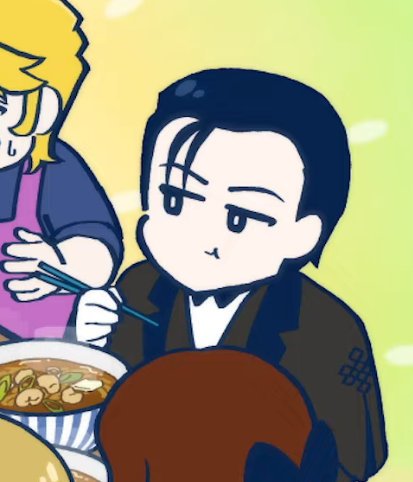 ご飯を食べるホームズが いっぱいあっていい
