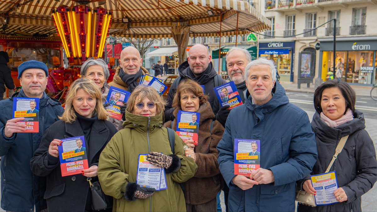 Pyb_Paris1234's tweet image. Encore 60 jours sur le terrain, comme ce matin au marché Baudoyer puis à Saint-Paul #ParisCentre pour faire gagner @pybournazel !

#BournazelPourParis #Bournazel2026