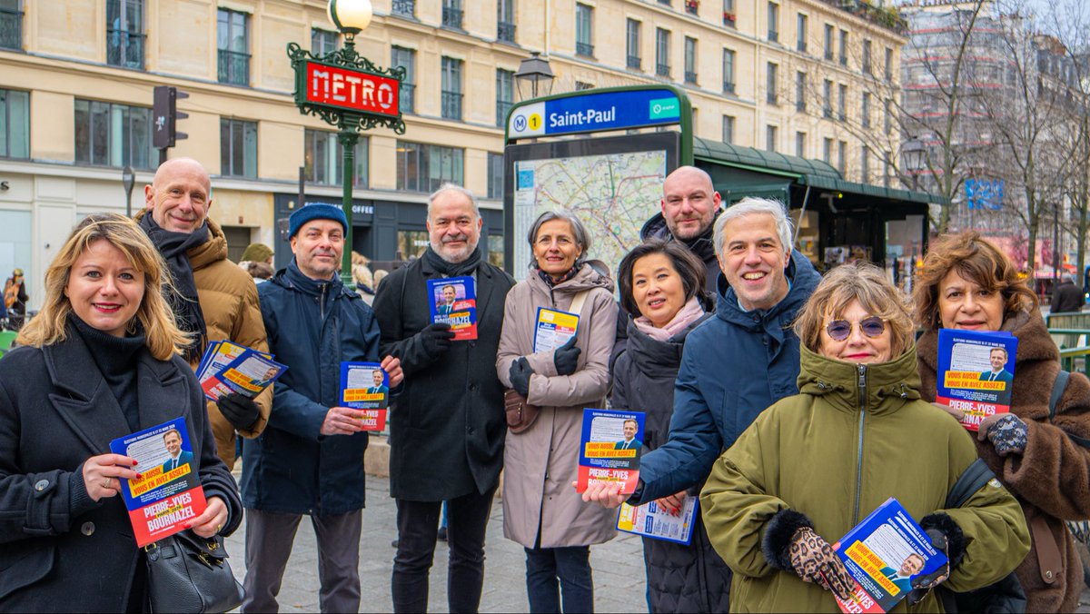 Pyb_Paris1234's tweet image. Encore 60 jours sur le terrain, comme ce matin au marché Baudoyer puis à Saint-Paul #ParisCentre pour faire gagner @pybournazel !

#BournazelPourParis #Bournazel2026