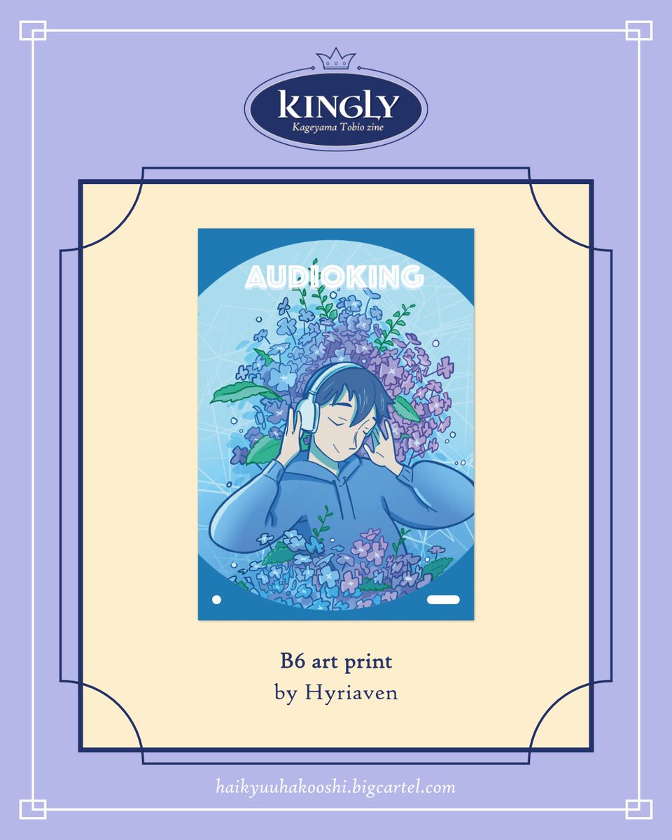 👑MERCH PREVIEW👑

Feel the rhythm through this serene illustration done by <a href="/hyriaven/">hyriaven.bsky.social</a>

This art print is included SOVEREIGN bundle.
Please check it out! haikyuuhakooshi.bigcartel.com