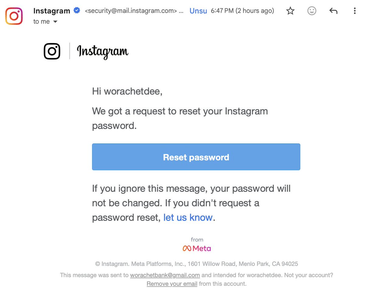 เตือนเหล่าอินตราแกรมเมอร์ทั้งหลาย ล่าสุดข้อมูลหลุดมากกว่า 17.5 ล้านแอคเคาท์ ซึ่งเราก็โดน แต่ดีว่าตั้ง 2FA ไว้เรียบร้อยแล้ว แต่มาฝากบอกมิตรสหายว่าไปเปลี่ยนพาสกันด้วยเพื่อความชัวร์นะครับ