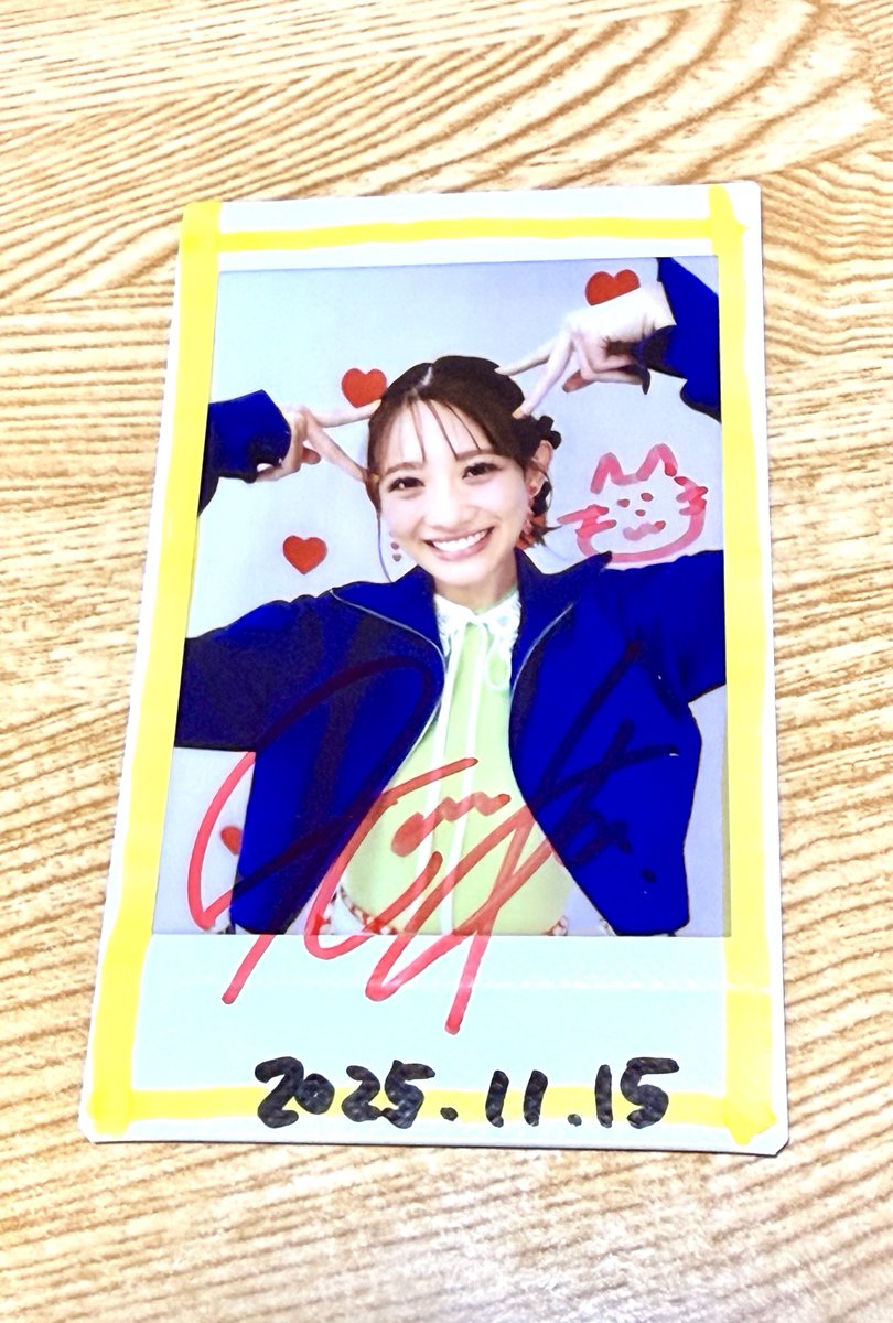 秋本帆華(チームしゃちほこ) BOMB 直筆サイン入りチェキ 秋本帆華(チームしゃちほこ) 日経エンタテイメント直筆サイン入り