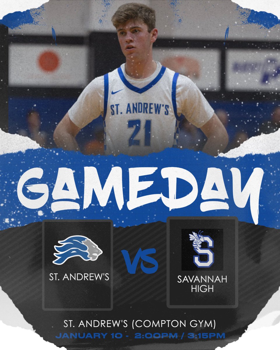 melabrams15's tweet image. 🏀🚨GAMEDAY🚨🏀
📆 Saturday, Jan. 10th
🆚 Savannah High
⏰ JVB 2:00 p.m./ VB 3:15 p.m.
📍 St. Andrew’s (Compton Gym)

“Nothing Just Happens” 
#DETAILSmatter | #StAndrewsBasketball