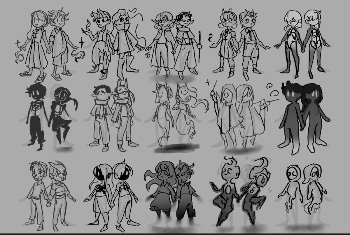 SHOUNEN_YOUTH's tweet photo. Cool character iterations for some school work I did 2 years ago https://t.co/gfiqliSlzJ