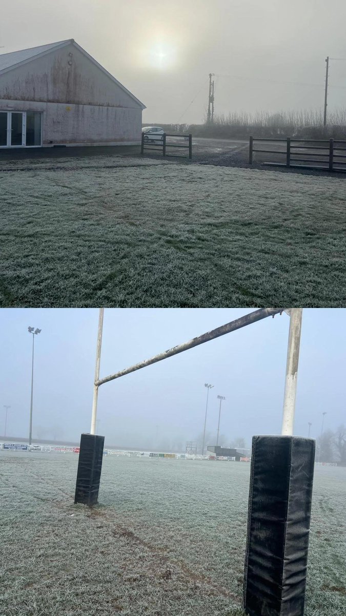 NantgaredigRFC's tweet photo. Frozen Pitch 🥶❄️ ➡️ Match Postponed ❌😞🏉 https://t.co/5wHGm3pjKC