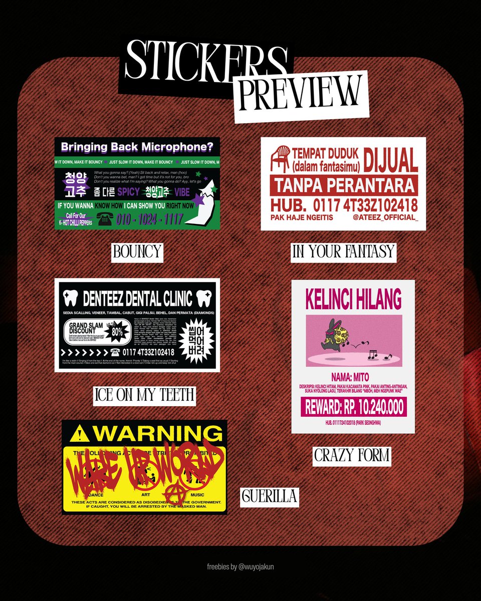 wuyojakun's tweet image. Calling All Atinys~

ATEEZ IYF in Jakarta Freebies "STIKER TIANG LISTRIK" by @wuyojakun

📍 : ICE BSD Hall 5-6
🗓️ : 31st Jan 2026
⏰️ : TBA 

𖦹 limited quantities 
𖦹 rt and likes are highly appriciated!
𖦹 read rules to claim

#InYourFantasy_JKT #ATEEZinJKT