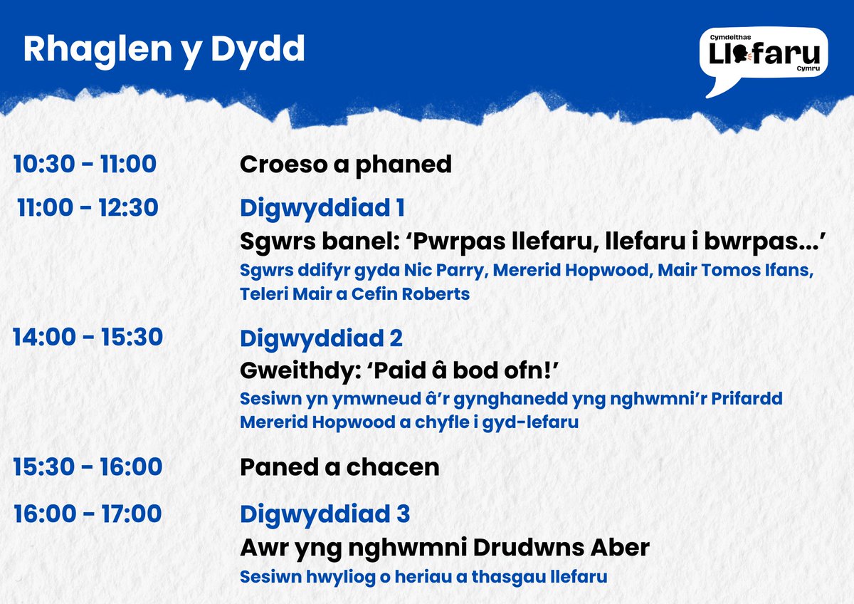 Cymdeithas Llefaru Cymru tweet media