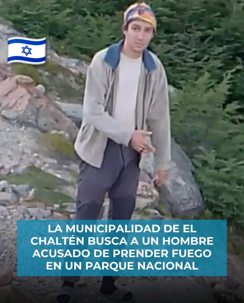 Martín Morales, vecino de El Calafate, impidió que una pareja de origen israeli incendiara el Bosque de Laguna Torre, en el Parque Nacional Los Glaciares. Ya radicó la denuncia. ¿Qué negociados tiene <a href="/NachoTorresCH/">Nacho Torres</a> y el gobierno nacional con los israelies?. 
No son Mapuches...!