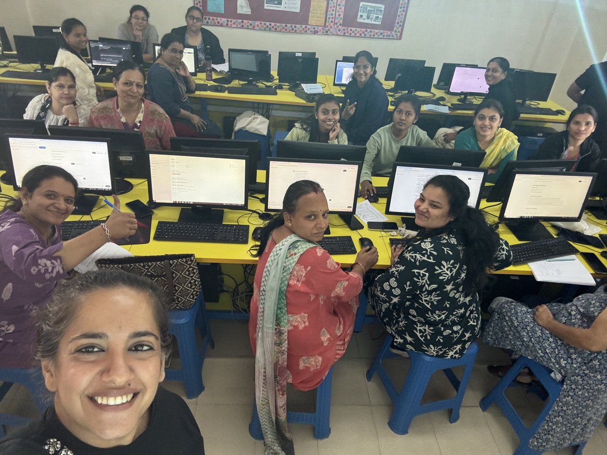 Taking these 25 women through a workshop on artificial intelligence really made my day today

These are the women who never pursued an active career or it got disrupted by marriage / kids / family responsibilities…

We’re bringing these women back to chasing their dreams,