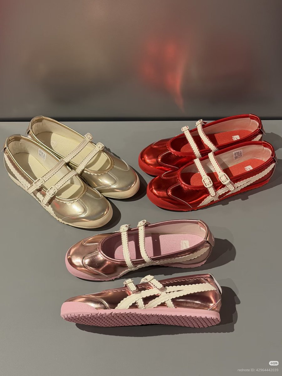 vlailuds's tweet image. look at the new colorway of these Onitsuka ballet shoes, actually so pretty
