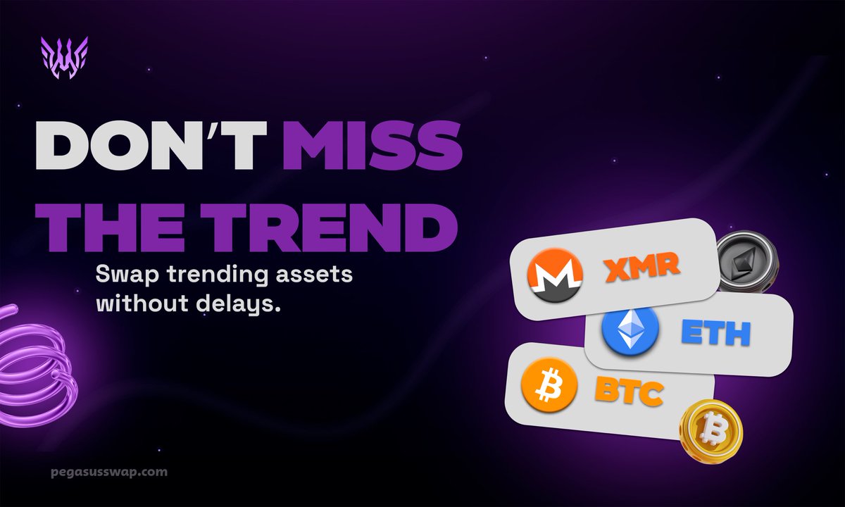 🔥 Trending Coins to Swap Right Now This week, the market spotlight is on  three key assets driving most of the volume and attention: 💵 Monero (XMR)  — Privacy remains in high