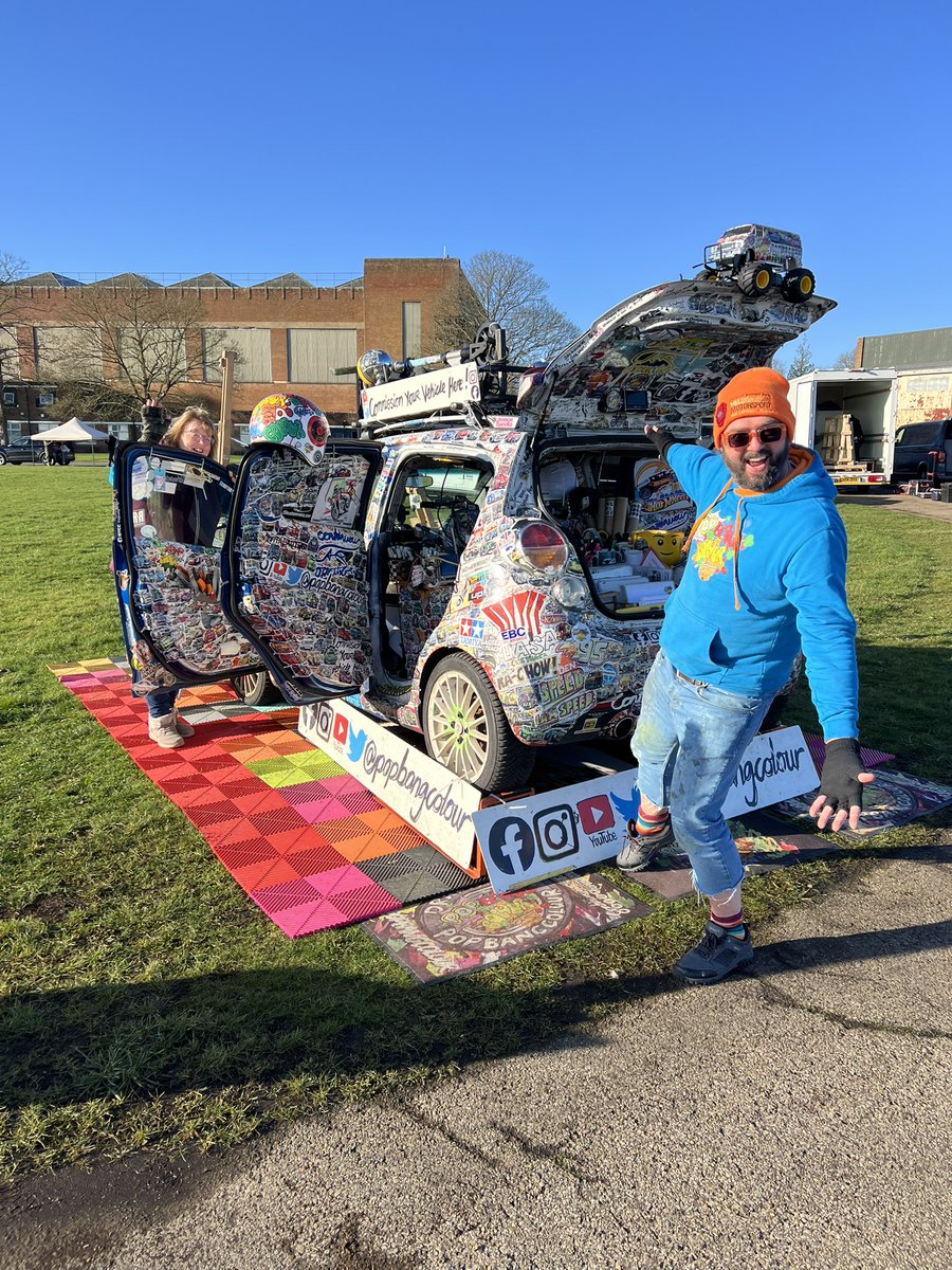 Popbangcolour's tweet image. Who’s ready to #Scramble to @BicesterMotion tomorrow? 

I’m setup in the trade area - no.2 on the map - I’m open to commissions for #ContinuousCar drawings &amp;amp; #Paintwithcars artworks - come &amp;amp; say hi if you’re at the event.

There are some seriously cool vehicles that have arrived