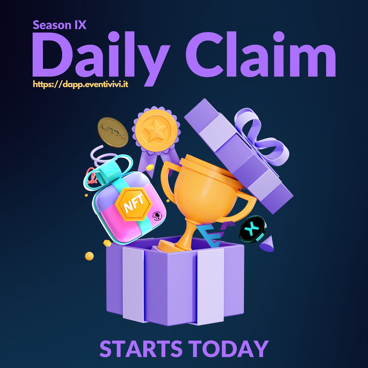 Here we go! 🚀

Tonight, right after the epoch change, anyone with a MultiversX wallet will be able to join our E.V Daily Claim! 🥳

<a href="/PulsarMvX/">ᕈulsar on MultiversX</a> send 200 UNITYX to 99 reactions

💡 Why participate?
🎁 Daily claim bonus! [Hurry up, only the first 187 claims each day are eligible]