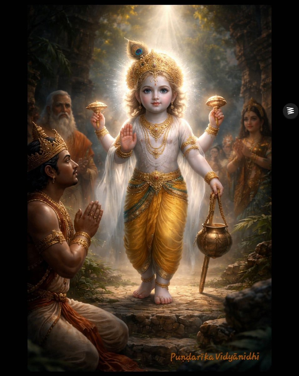 Krishna comes in countless forms just to please his devotees.