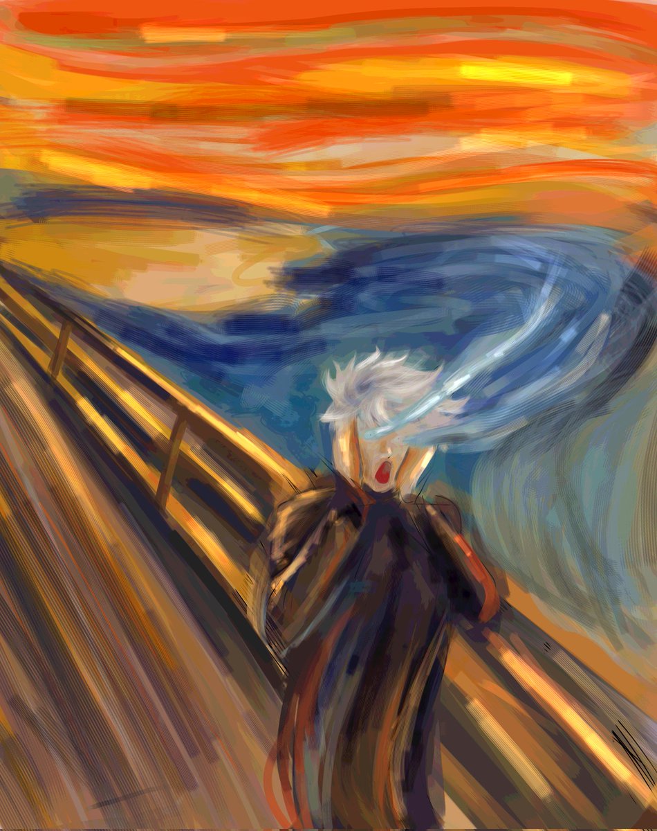 levitonin's tweet image. the scream #gojo