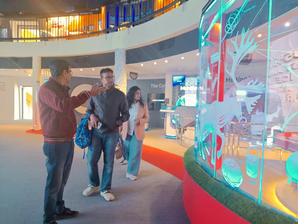 ScienceCityKol's tweet image. Guests exploring the wonders of science through interactive exhibits and immersive experiences at @ScienceCityKol  , a unit of @ncsmgoi  , @MinOfCultureGoI  —where learning becomes unforgettable.
#ScienceCityKolkata #ExploreScience #InteractiveLearning #ScienceForAll