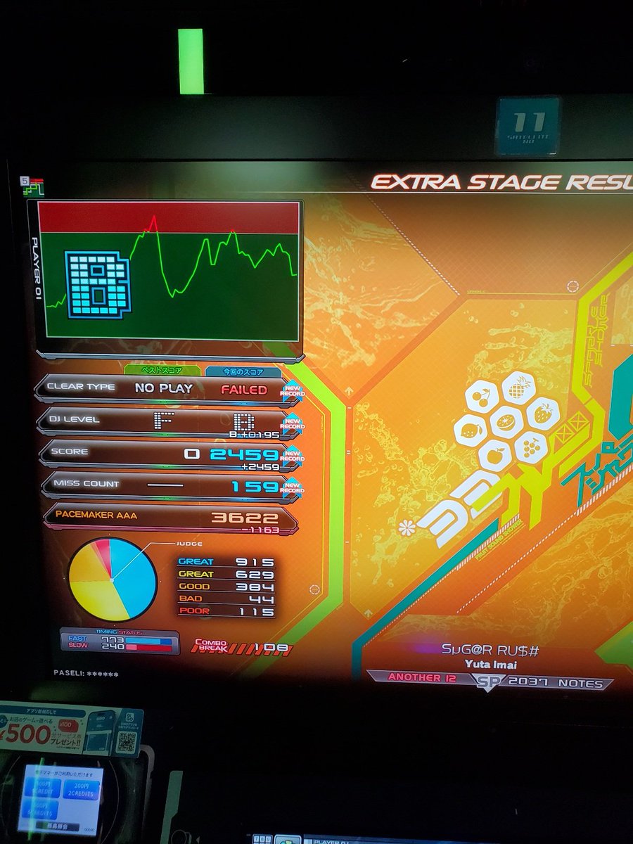 てんびん座急行 夜を行く全良とかADVANCE一発フルコンとか色々出て満足