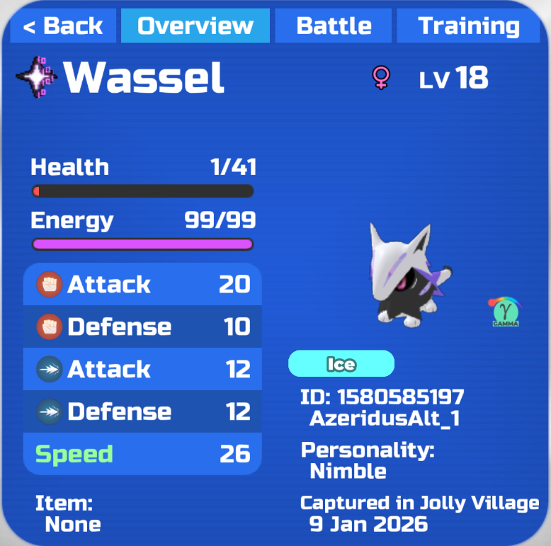 Azeridus's tweet image. #LoomianLegacy My first alt has found the least out of all my accounts this event and for some reason it decided to go crazy yesterday