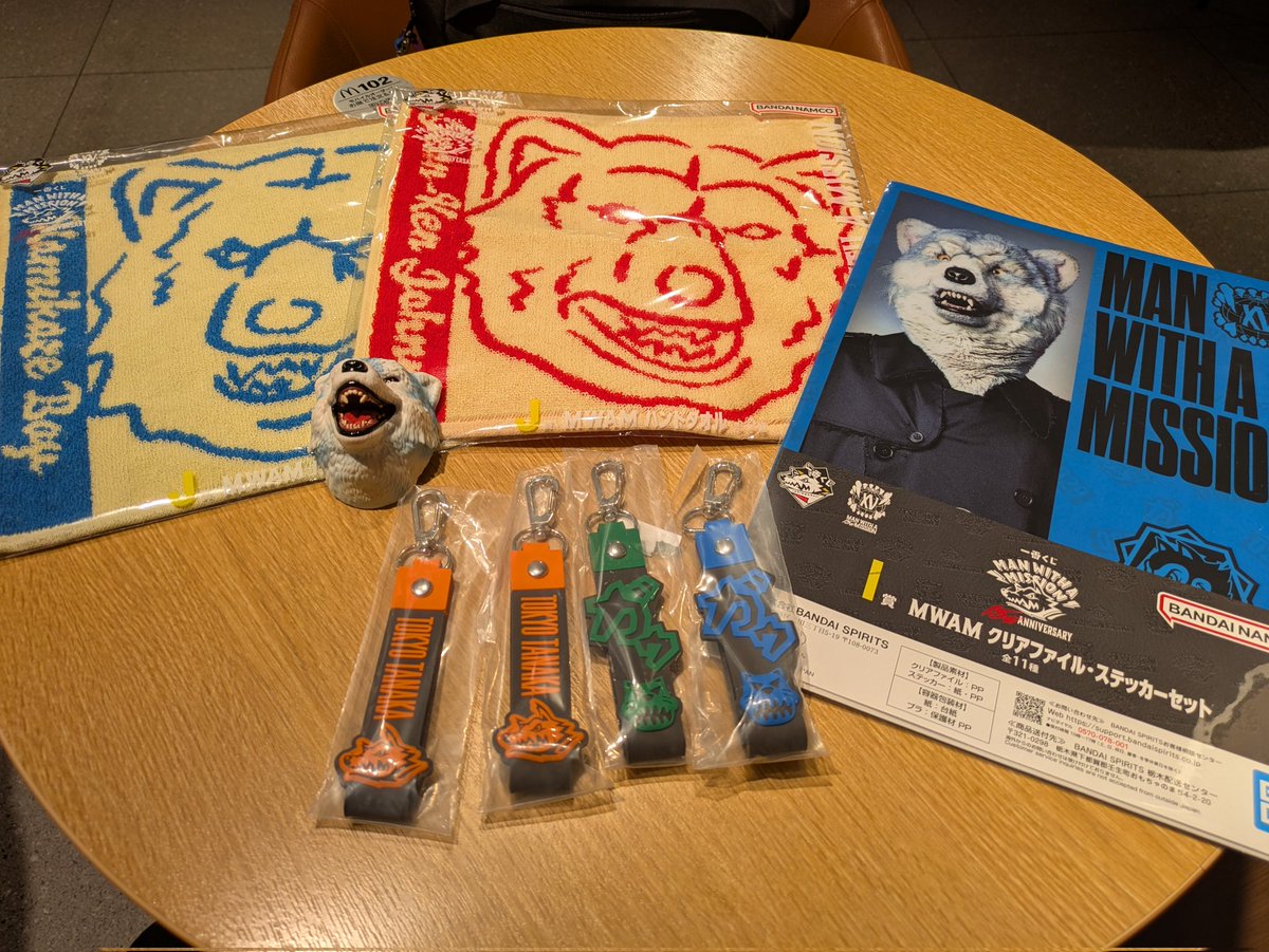 やっとマンウィズ一番くじひけたけど一番ほしかったクッションはお迎え