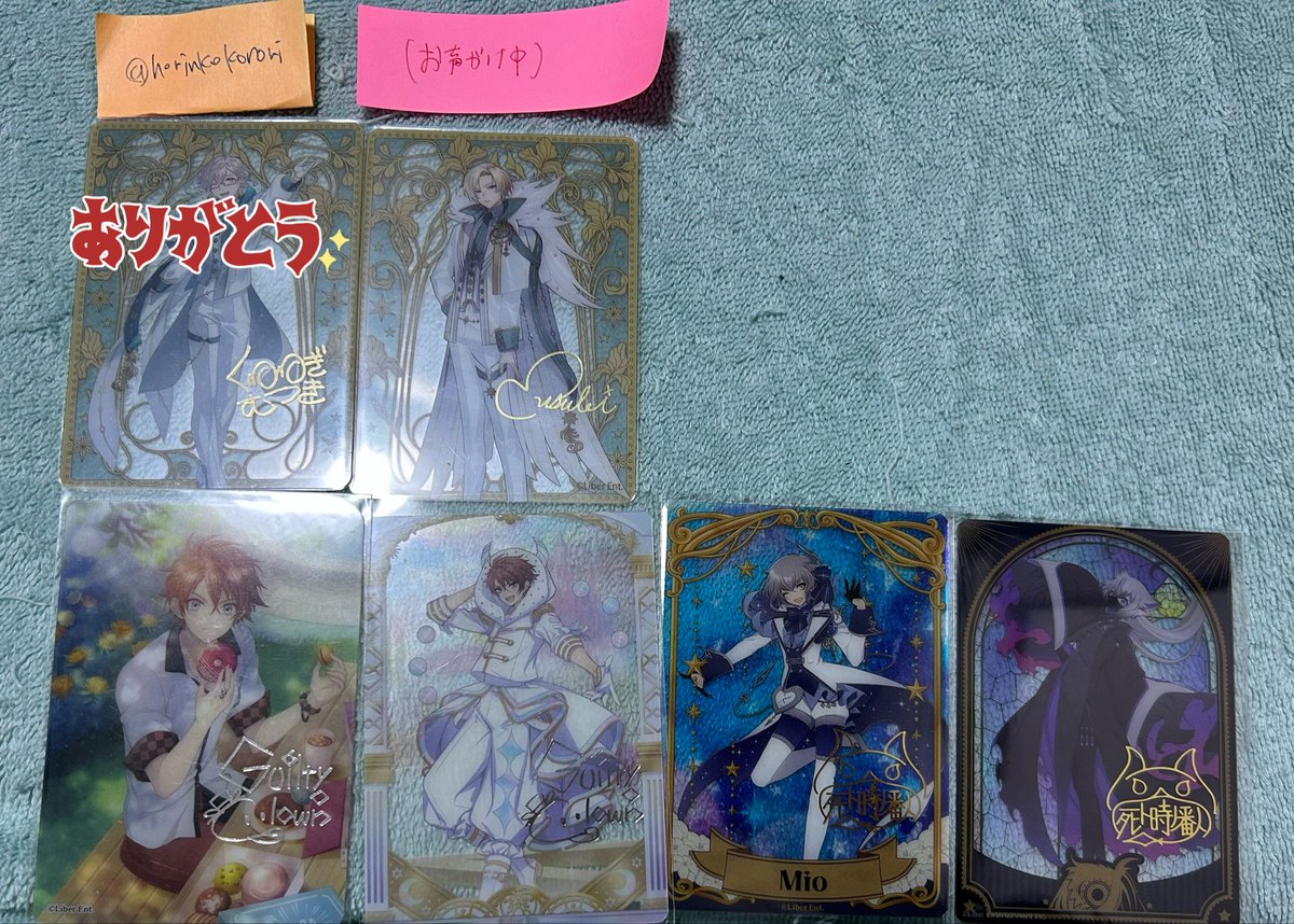 アイチュウ 10周年 鷹通 クリアカード 箔押し サイン アイチュウ