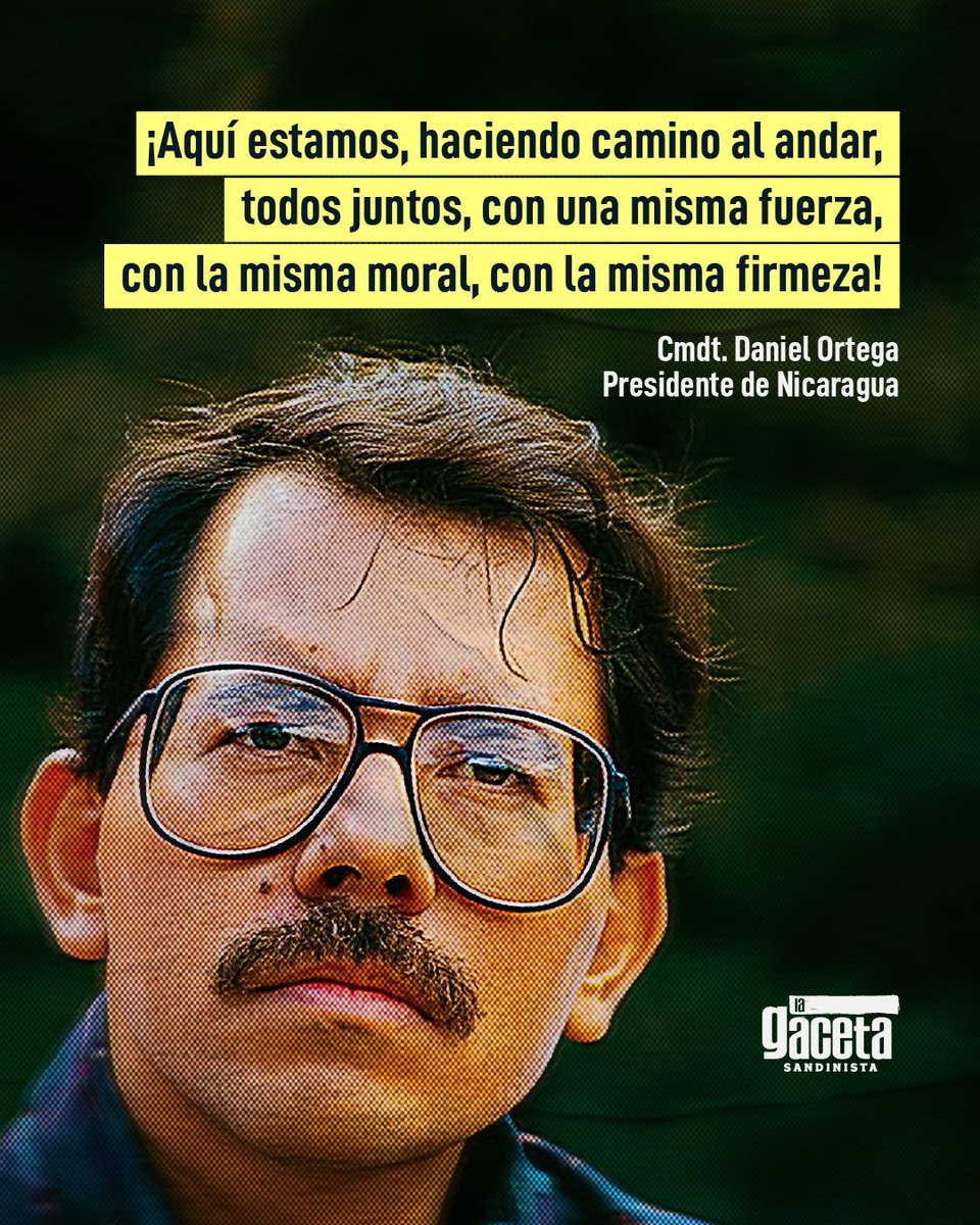 💥10 Enero 1985

👉El Comandante Daniel Ortega Saavedra tomó posesión de la Presidencia de la República, después de la victoria electoral Noviembre 1984, en la primera etapa de la Revolución.

<a href="/RDRFSLN_/">RDRFSLN_🇳🇮❤🖤</a>
<a href="/collvermat/">colvert matamoros 🇳🇮</a>
<a href="/LaZelayita/">La Zelayita 🇳🇮</a>
<a href="/AmigosSandino2/">Amigos de Sandino</a>
<a href="/CalvoLesther/">Lester Calvo ( Z ) 🇳🇮❤️🖤🇷🇺🇵🇸</a>

#UnidosEnVictoria