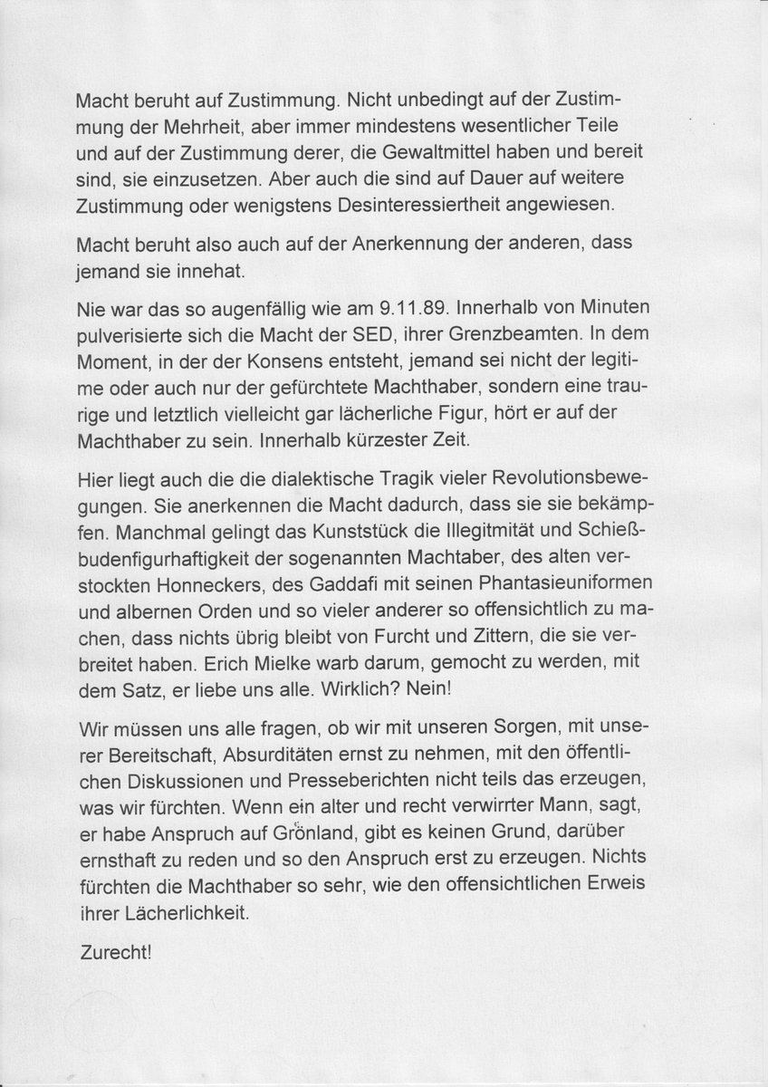 Einige Überlegungen zu unserer Rolle als Öffentlichkeit in der momentanen Weltlage