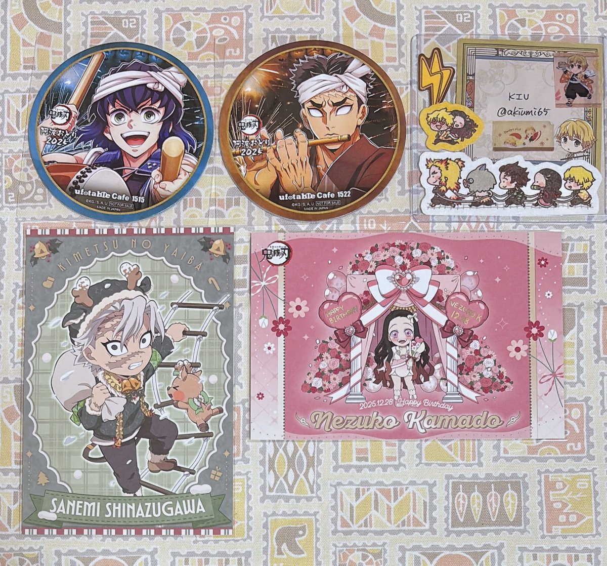 交換/譲渡】鬼滅の刃 ufotable クリスマス 阿波踊り BD コースター