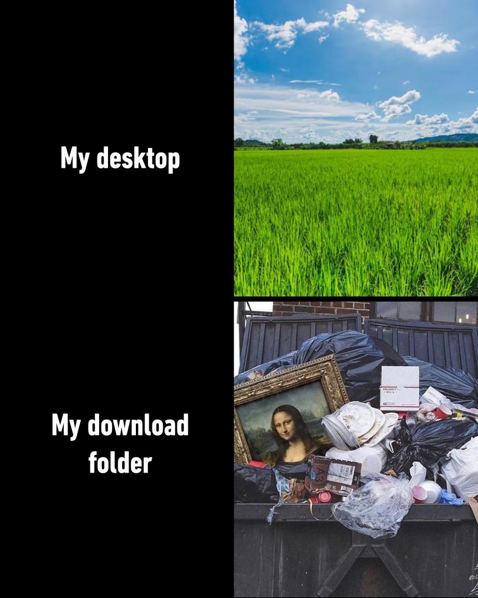 9GAG's tweet photo. I only organize it when storage is full https://t.co/dhnHSwQaKF