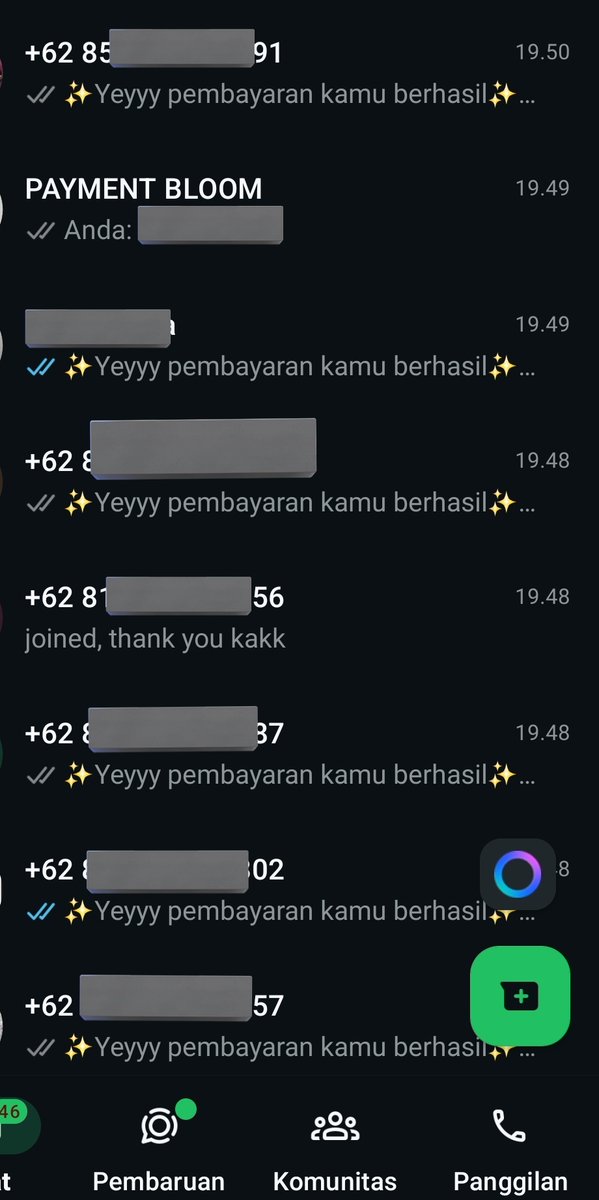 Makasih ya sudah meramaikan wa mimin di malam minggu walaupun rasanya kayak adm pnjl nagih duit🙃💸