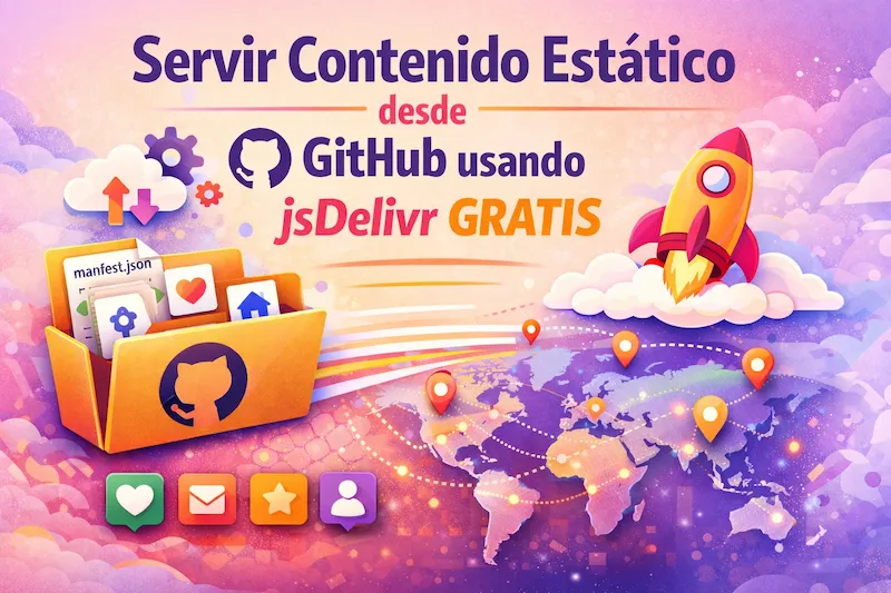 ¡Hola developer 👋🏻! En algún momento todos nos encontramos con la misma necesidad: “Necesito servir iconos, logos o pequeños assets estáticos… pero no quiero montar un servidor, ni pagar un CDN, ni complicarme la vida.”

La buena noticia es que puedes hacerlo gratis, de forma