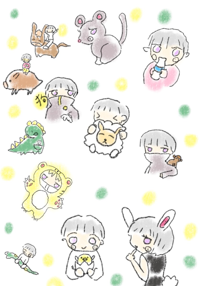 全部描いちゃった☺️

#とげくんドロ
#とげくんドロ干支