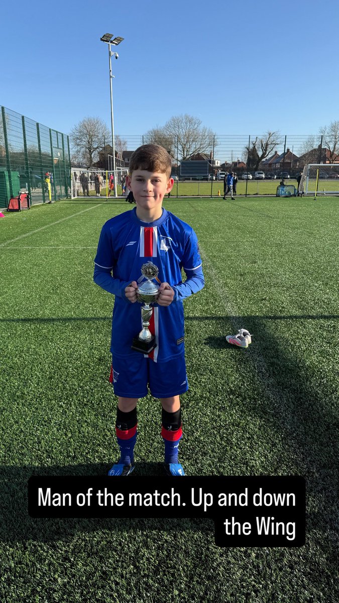 He said he wasn’t going to stop running and he didn’t. Up and down the wing 🔥 MOTM today well deserved 👏 🏆 <a href="/Bradsullivan01/">Bradley Sullivan</a>  <a href="/amjonno/">Anthony Johnson</a>