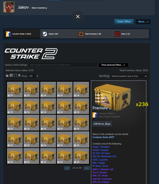 jakov390's tweet photo. 🚨 FREE $1.50 WORTH OF CS2 CASES - 1 MIN
 TASK! 🚨
DM ME NOW → I SEND YOU FULL PROCESS
COMPLETE 1MIN TASK → I TRADE YOU $1.50 WORTH OF CASES from my steam inv INSTANTLY 

#CSGO #CS2 #CS2Giveaway #FreeSkins #CS2Cases https://t.co/0DtXRrO4kF
