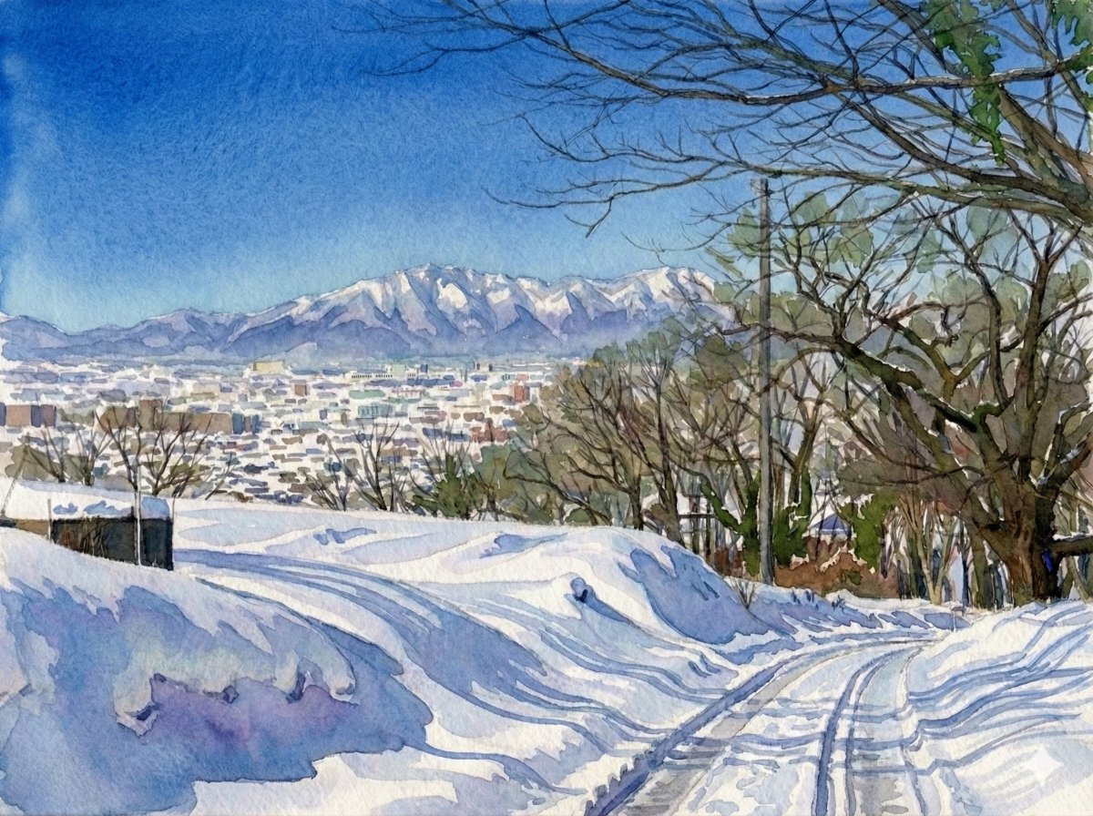 今日は冬とは思えないほどの晴天でした。 大崎山の風景を撮影した写真