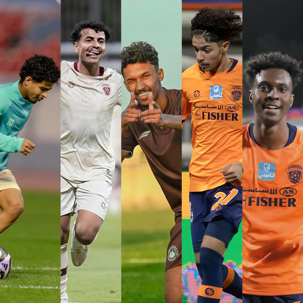 الفيحاء بعد التعاقد مع المهاجم معاذ الحبيب
اصبح يملك لاعبين مميزين بالهجوم ماشاءالله
ومن افضل الاندية اللي تملك مواهب تبني عليها
على الفريق الاول والاهم هو الحفاظ عليها 👏🏻🧡

فهد الحبيشي .. عمار الخيبري .. دانيال ال حبيب
يوسف سيف .. معاذ الحبيب ⏳