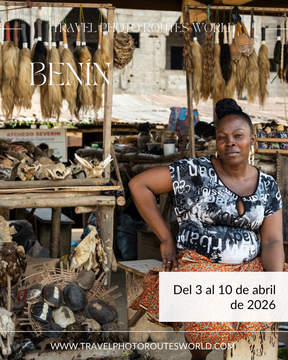 Benín es un país que deslumbra por sus ceremonias, su mercado de fetiches, sacerdotes animistas, aldeas de palafitos, paisajesy personas con historias que merecen ser contadas. travelphotoroutesworld.com/la-cuna-del-vu… #TravelPhotoRoutesWorld #ViajesFotográficos #UnDestinodeEnsueño #Benín